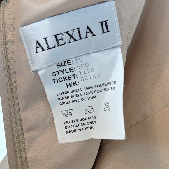 Victory Collection Long Gold Strapless Gown Dress Women Large - Picture 6 of 6